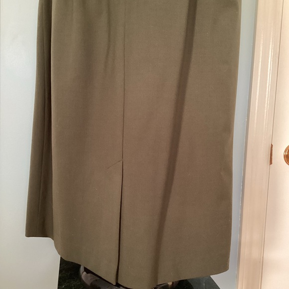 Lafayette 148 NY green wool dress size 14 - Picture 6 of 10
